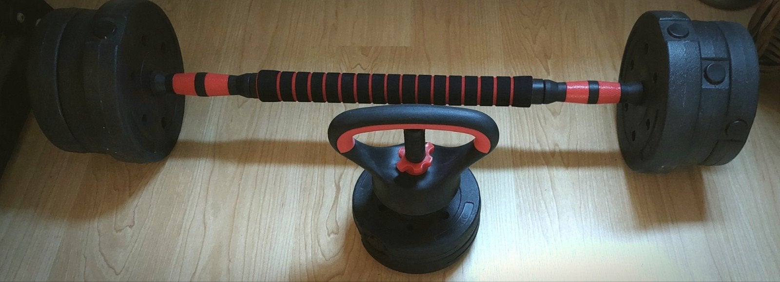 Mooie verstelbare Halterset en Kettlebell-in Perfecte staat!, Ophalen, Zo goed als nieuw, Benen