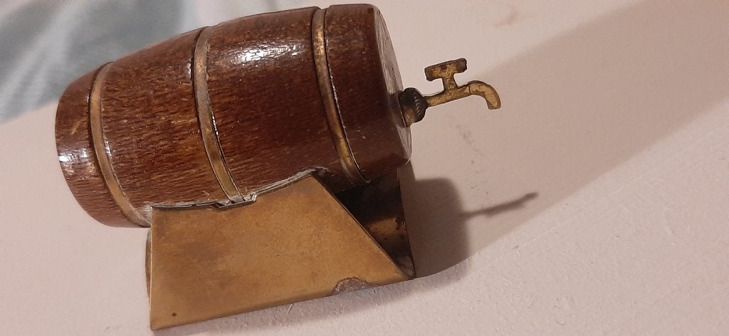 Poppenhuis houten vat met tuit schenkkraantje, Ophalen of Verzenden, Gebruikt, Poppenhuis