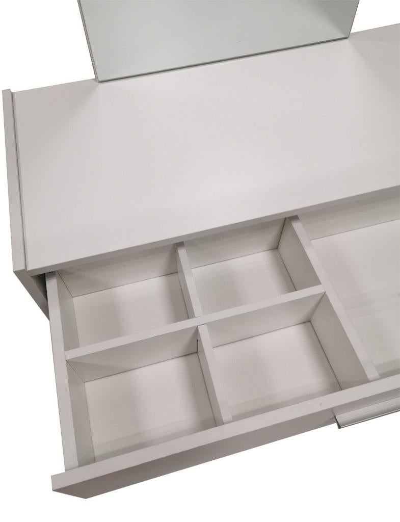 Kaptafel make up visagie opmaaktafel met spiegel en lade wit, Huis en Inrichting, Tafels | Kaptafels, Ophalen, Overige materialen