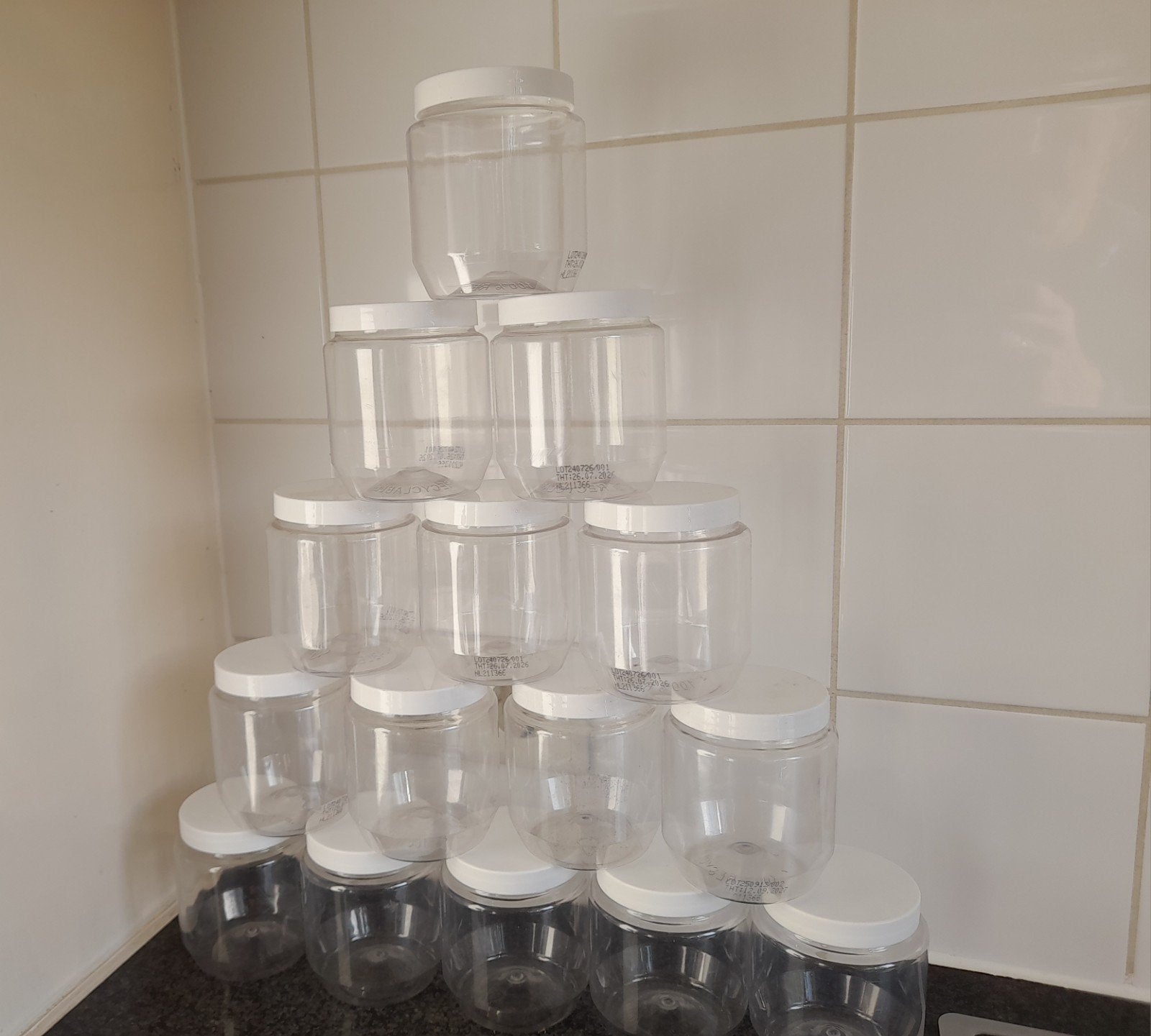 Vogelpindakaaspotjes, Ophalen, Gebruikt