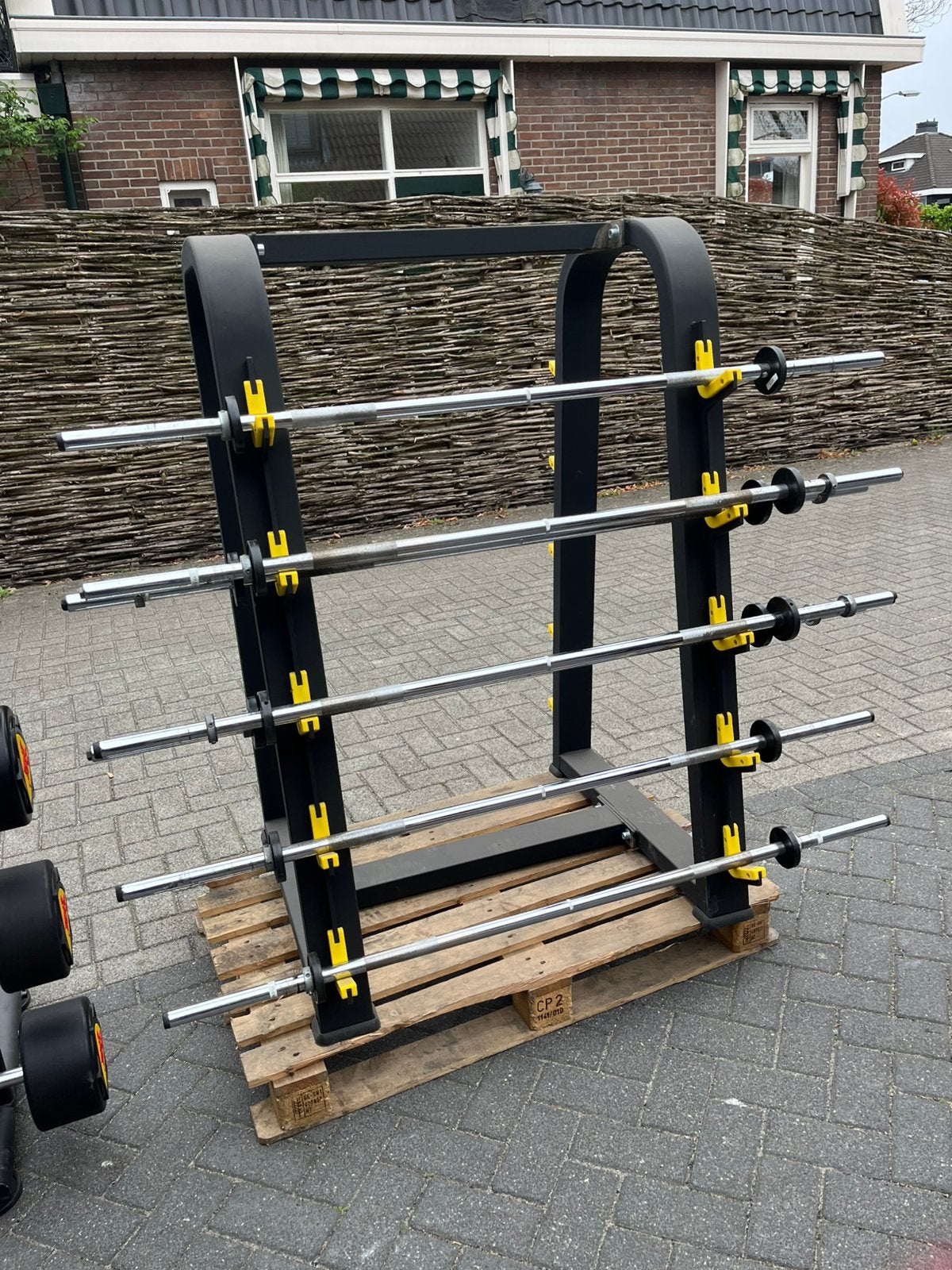 Halter stang stangen opberg rek, Ophalen, Zwart, Halterstangen, Rek