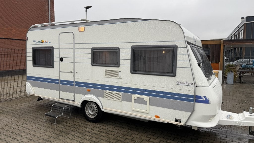 Hobby Excellent 470 UB bouwjaar 1999 met voortent en luifel, Caravans en Kamperen, Rondzit, Hobby, Bedrijf, 4 tot 5 meter