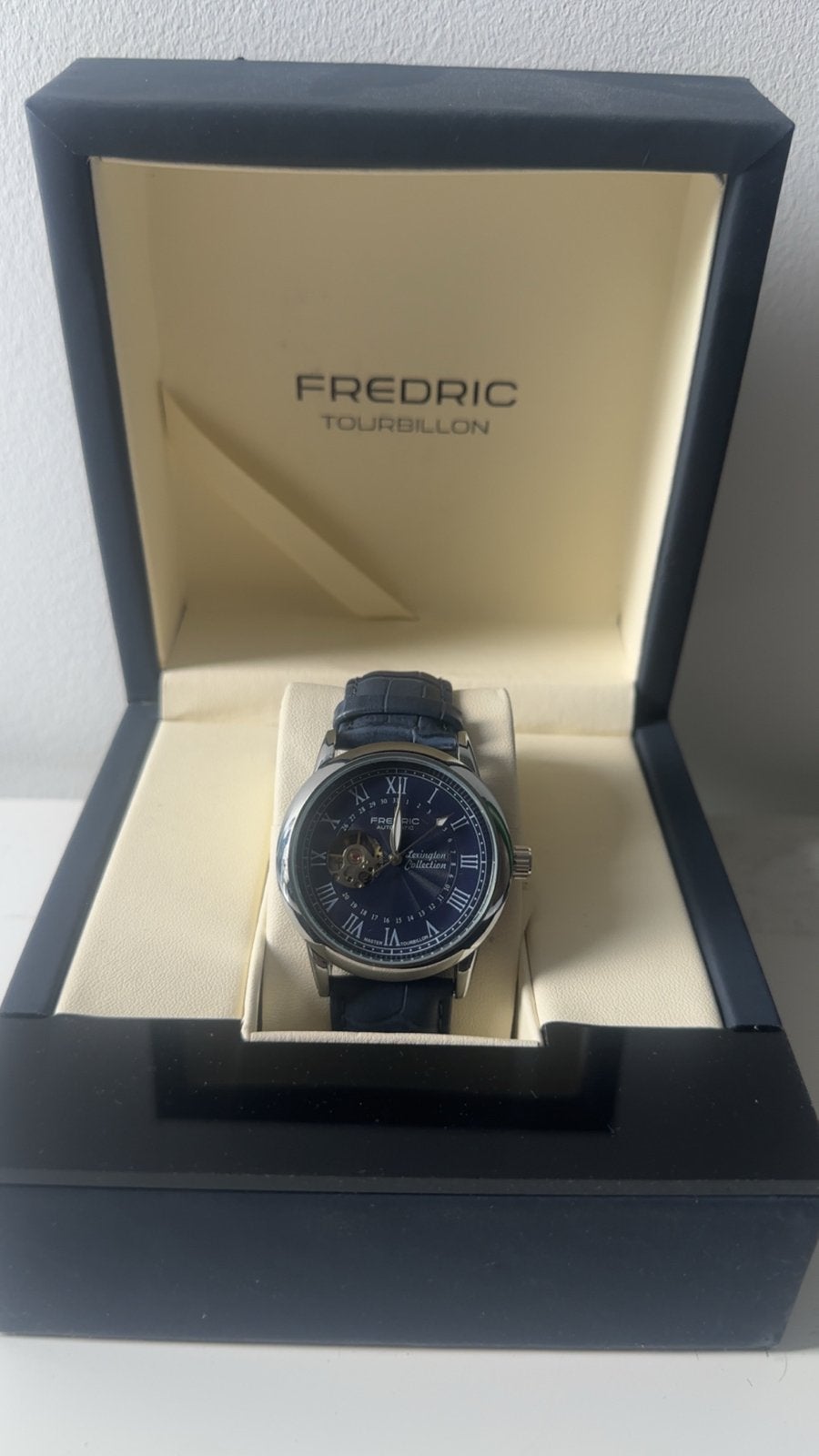 Fredric Tourbillon Polshorloge - Zo goed als nieuw, Overige merken, Leer, Staal, Polshorloge