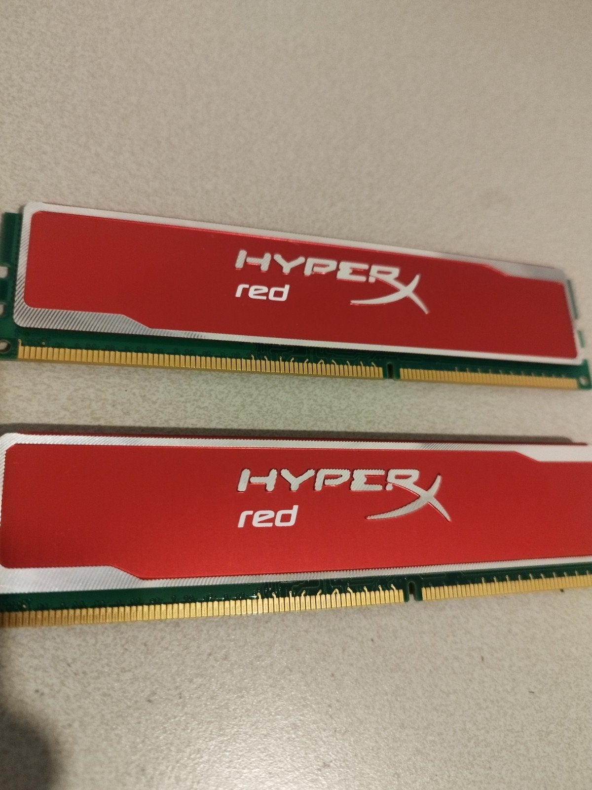 Hyper x red ddr3-1600 2 x 4gb intern gebeurgen, DDR3, Ophalen of Verzenden, Zo goed als nieuw, Desktop