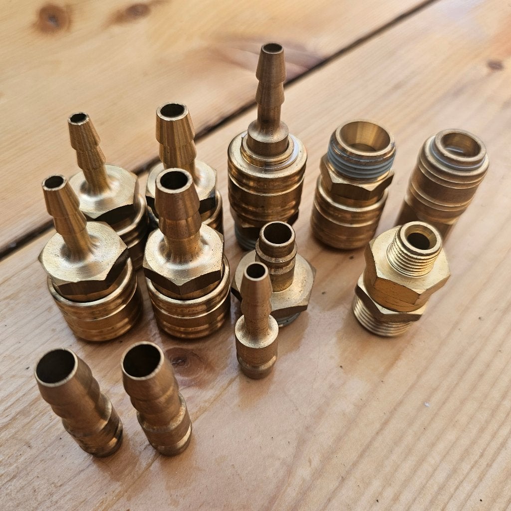 Airpress snelkoppeling set, Ophalen, Nieuw, Minder dan 200 liter/min, 10 bar of meer