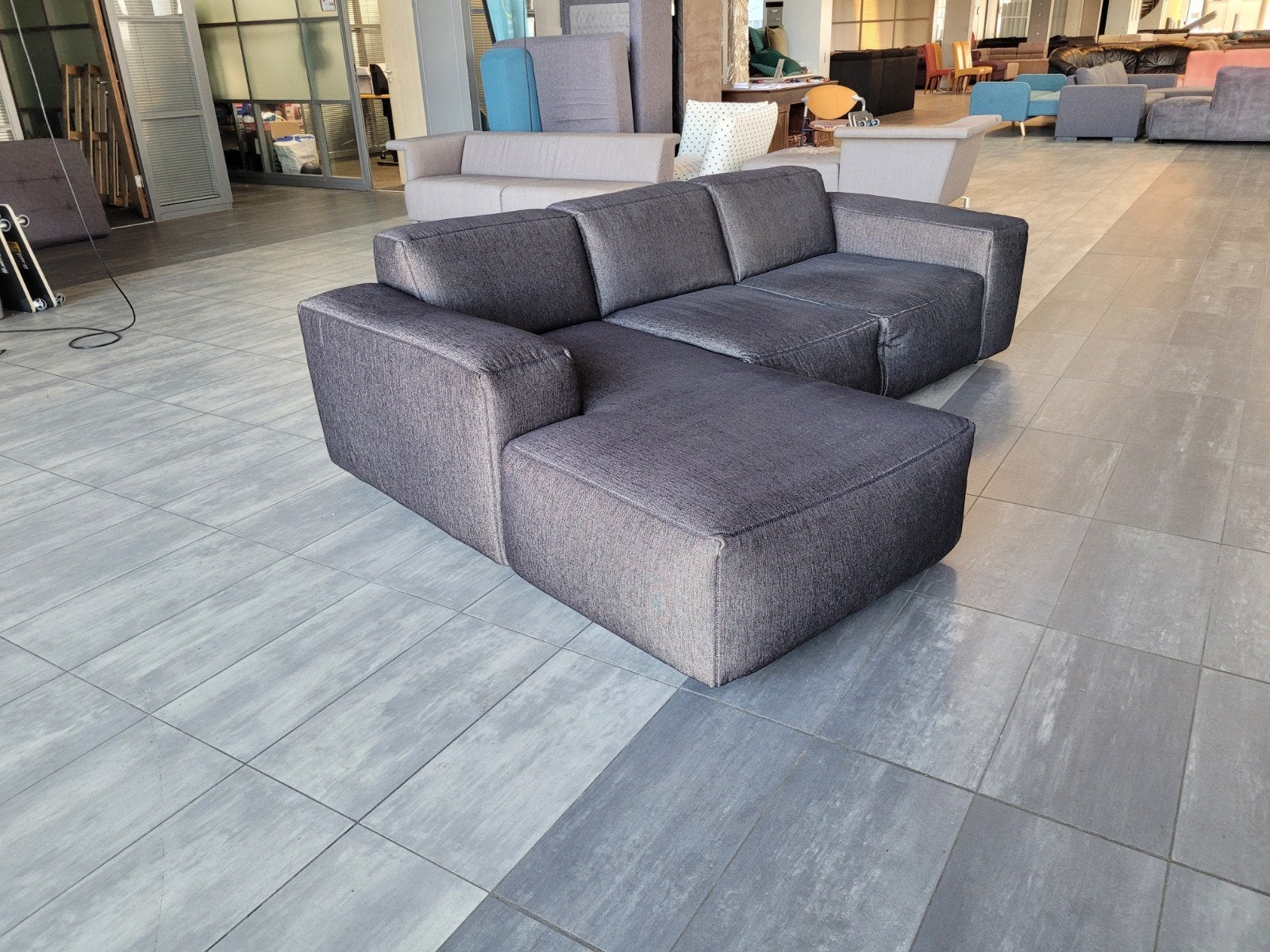 Foto 10 van ✅️️️️️️GEREINIGD zandkleurig zwart hoekbank 255x175 BEZORGEN