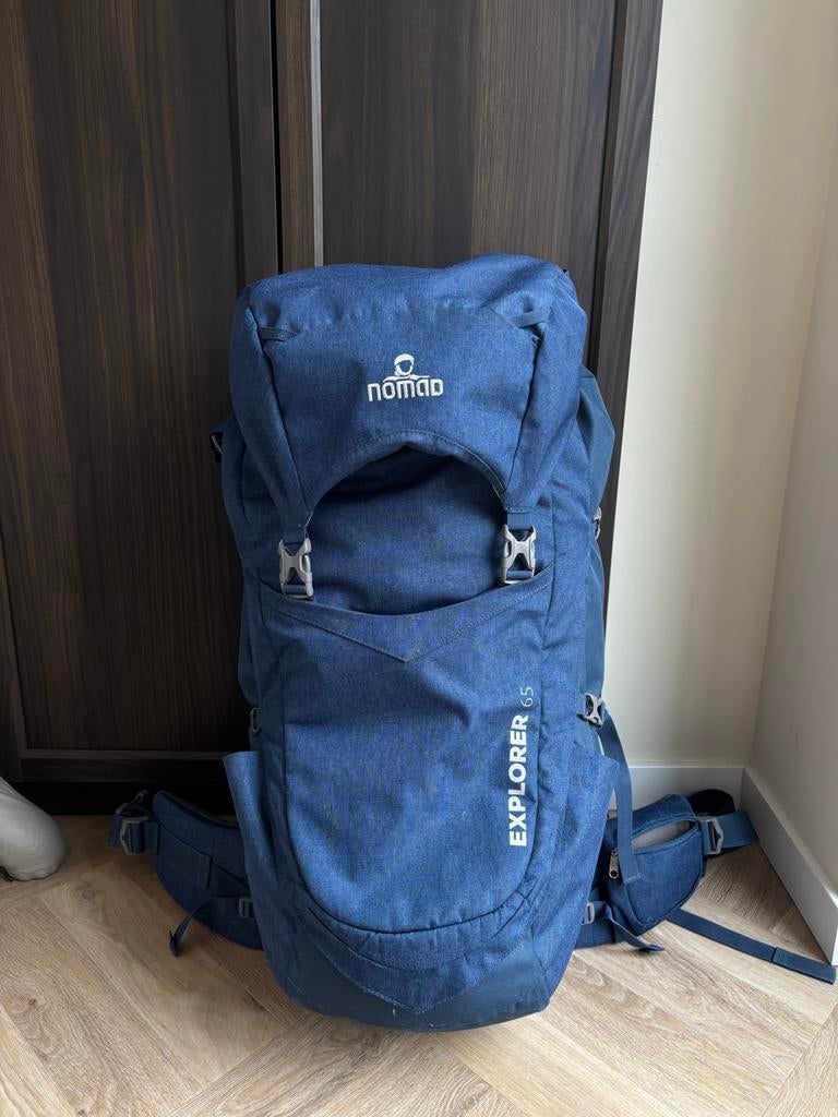 Nomad Explorer 65 L Trekkingrugzak - Blauw, Ophalen of Verzenden, Zo goed als nieuw