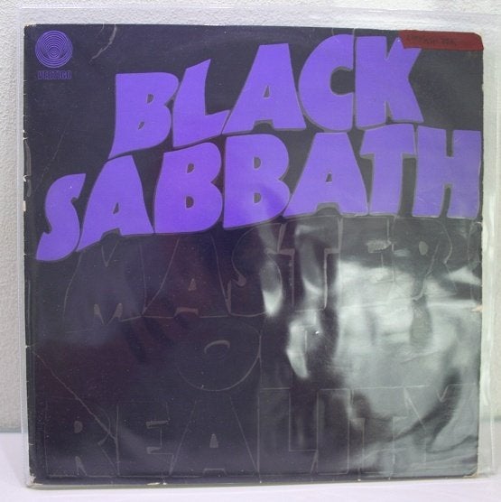 LP - Black Sabbath - Master of Reality - STRUCTUURHOES Frans, Beschermende buitenhoes, Gebruikt, Hard Rock, Ophalen of Verzenden