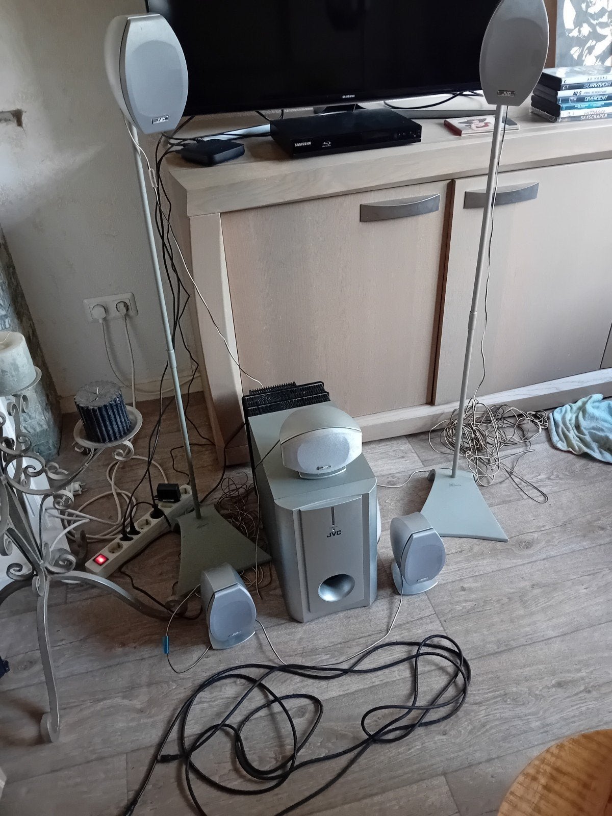 Mooi en kwalitatief goede Dolby surround set, Gebruikt, JVC, 70 watt of meer, Ophalen of Verzenden