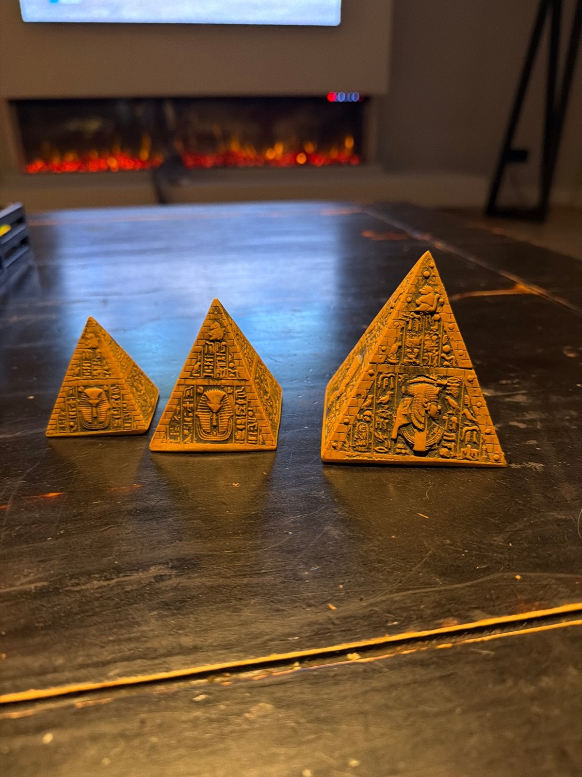 Egyptische piramides decoratie set, Ophalen of Verzenden, Gebruikt