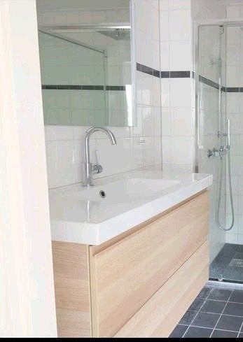 eiken Badkamer meubel set incl led spiegel, Ophalen