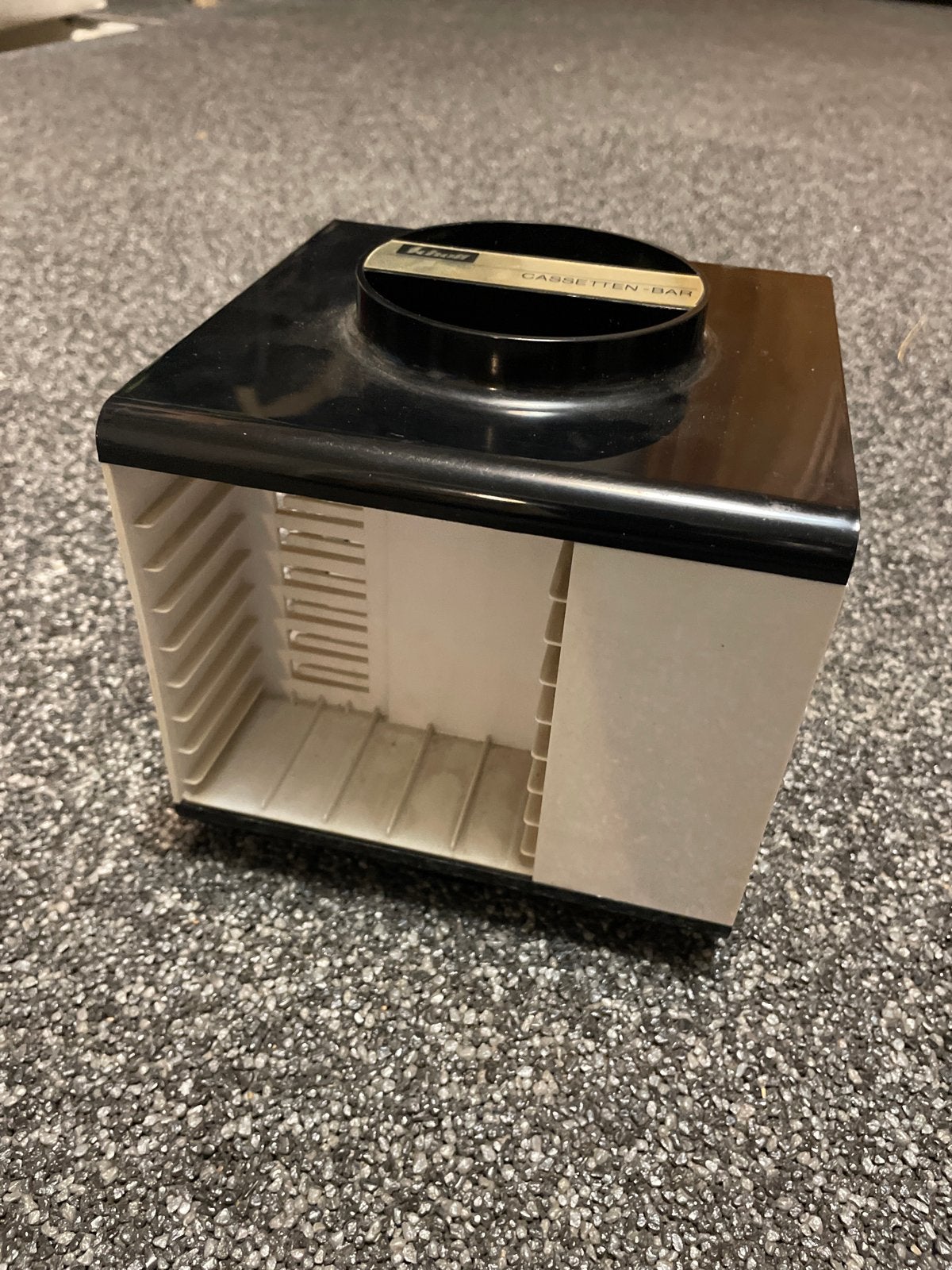 Vintage Schott Cassettehouder Draaibaar - Jaren 70 Retro, Ophalen of Verzenden, Zo goed als nieuw