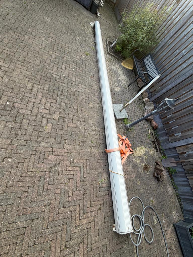 Zonnescherm 5,80m, Tuin en Terras, Zonneschermen, Ophalen, Gebruikt, 450 cm of meer, Elektrisch