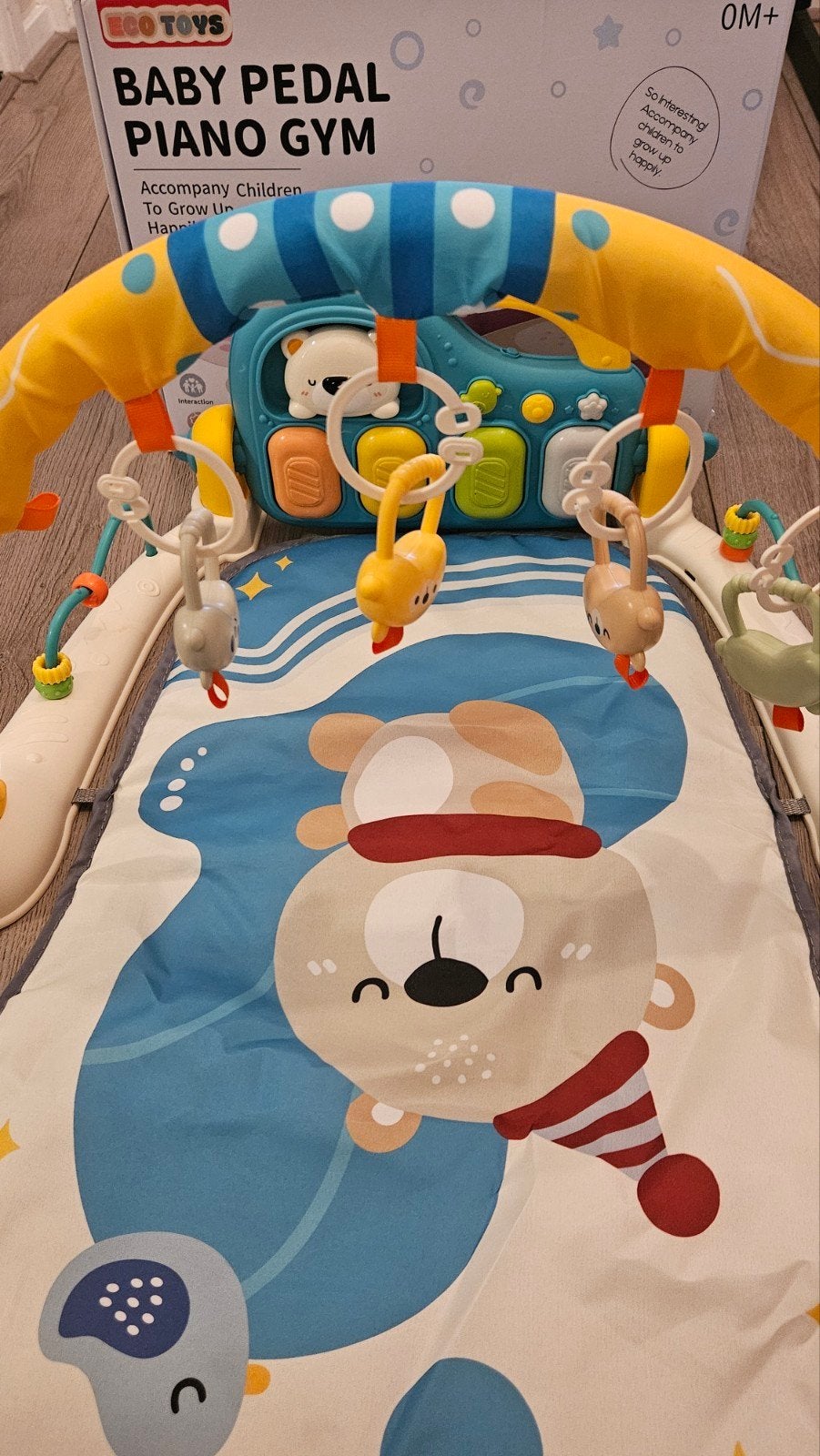Baby Pedal Piano Gym Speelkleed met Muziek en Licht, Ophalen of Verzenden, Zo goed als nieuw, Speelkleed, Met licht