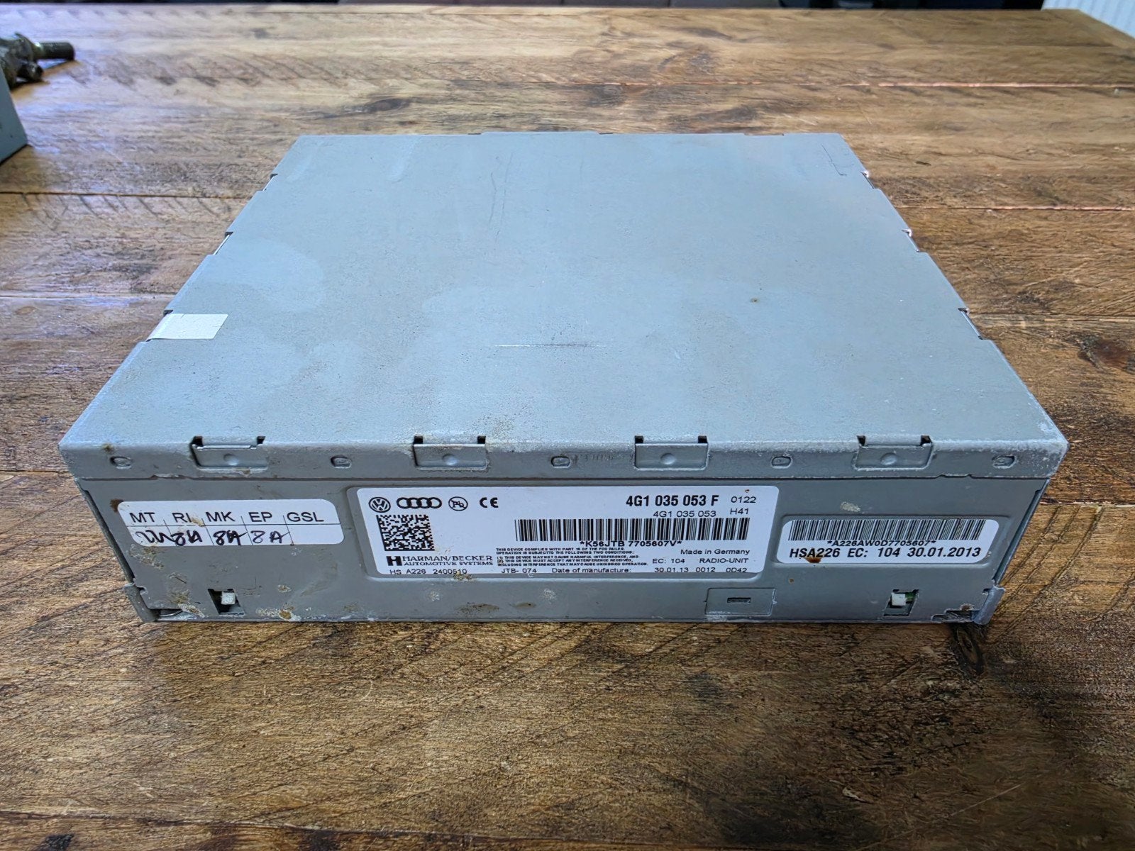 Audi MMI 3G Basic Navigatie Unit 4G1035053F, Gebruikt, Harman Becker, Ophalen of Verzenden, X