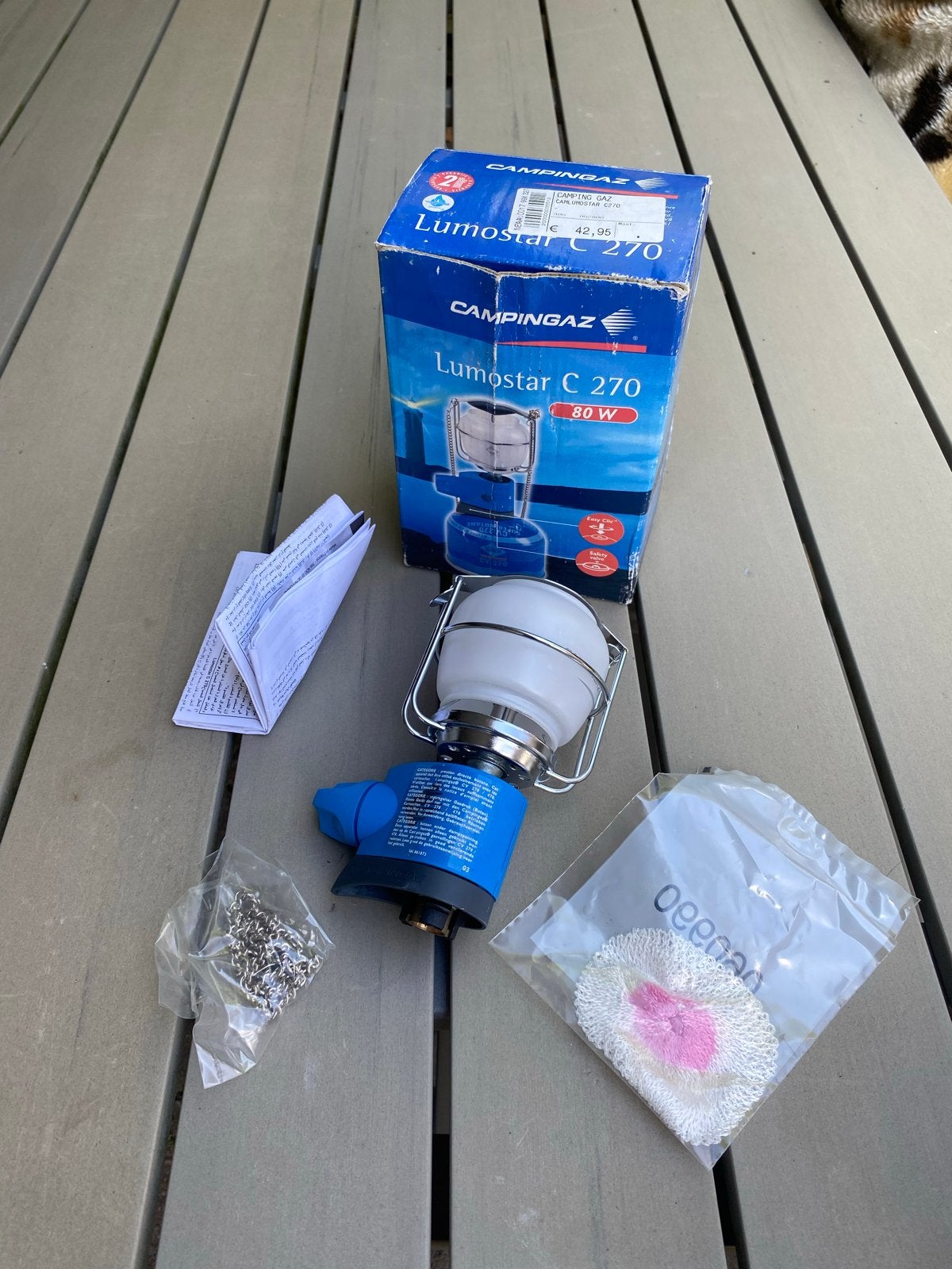 Campingaz Lumostar C 270 Gaslamp - 80W, Ophalen of Verzenden, Zo goed als nieuw