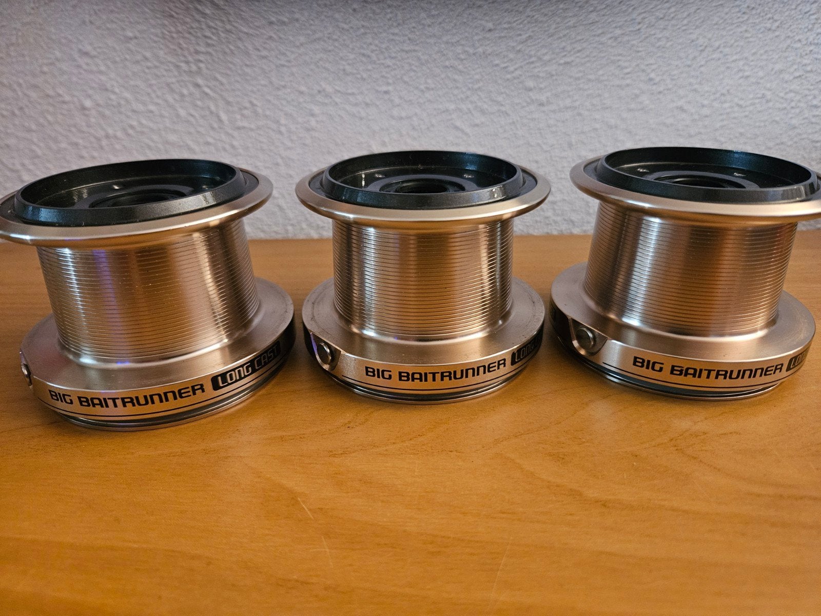 3 x Shimano Big Baitrunner Long Cast Spoelen, Watersport en Boten, Hengelsport | Karpervissen, Ophalen of Verzenden, Zo goed als nieuw