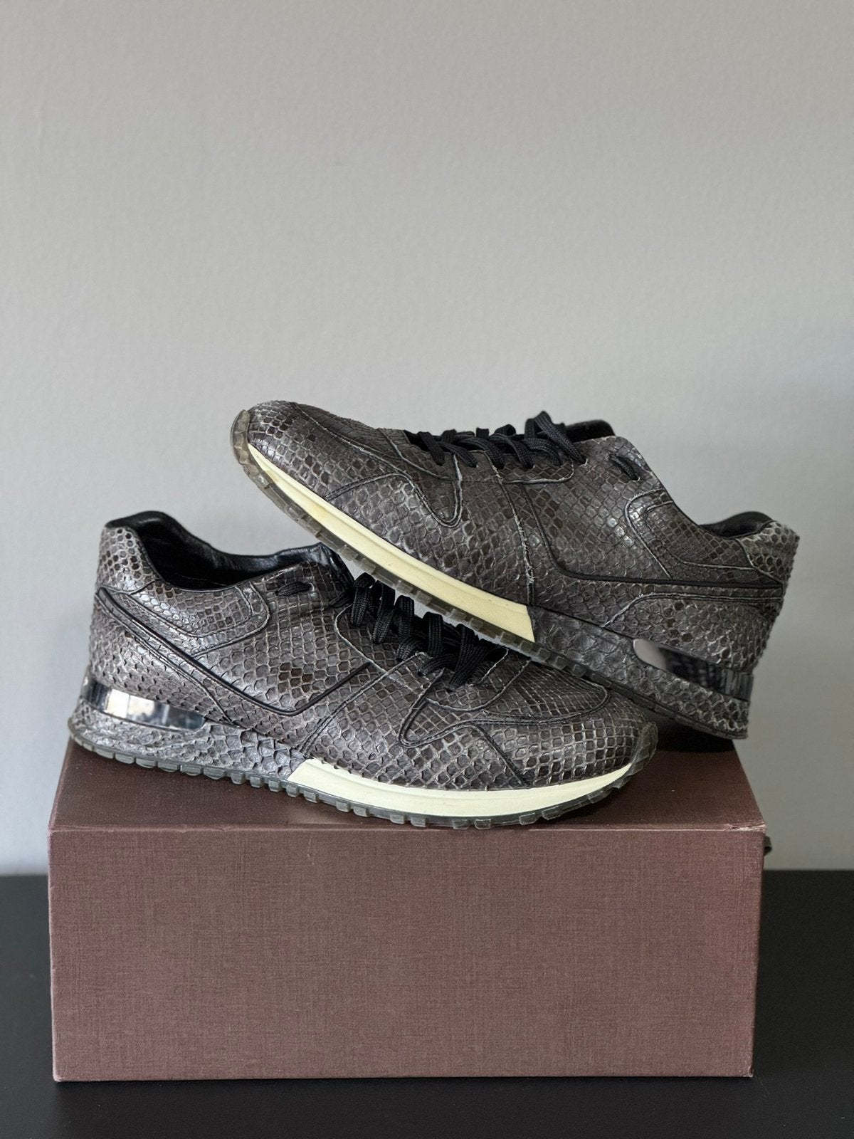 Louis Vuitton Run Away Trainer Python, Kleding | Heren, Schoenen, Gedragen, Sneakers of Gympen, Overige kleuren, Ophalen of Verzenden