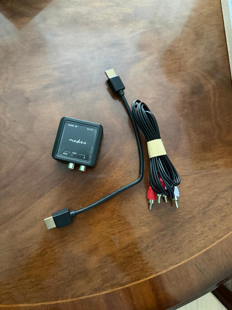 Nedis HDMI arc naar RCA Converter met Kabel, Ophalen of Verzenden, Gebruikt