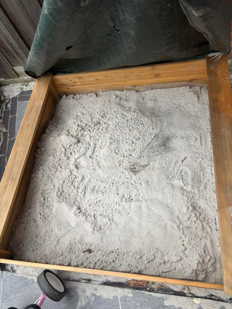 Gratis speelzand en zandbak op te halen, Ophalen, Gebruikt