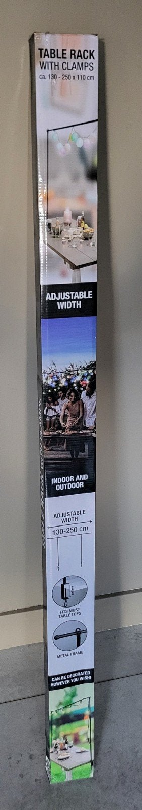 Decoratiestang met tafelklem, verstelbaar (nieuw), Ophalen, Nieuw, Metaal