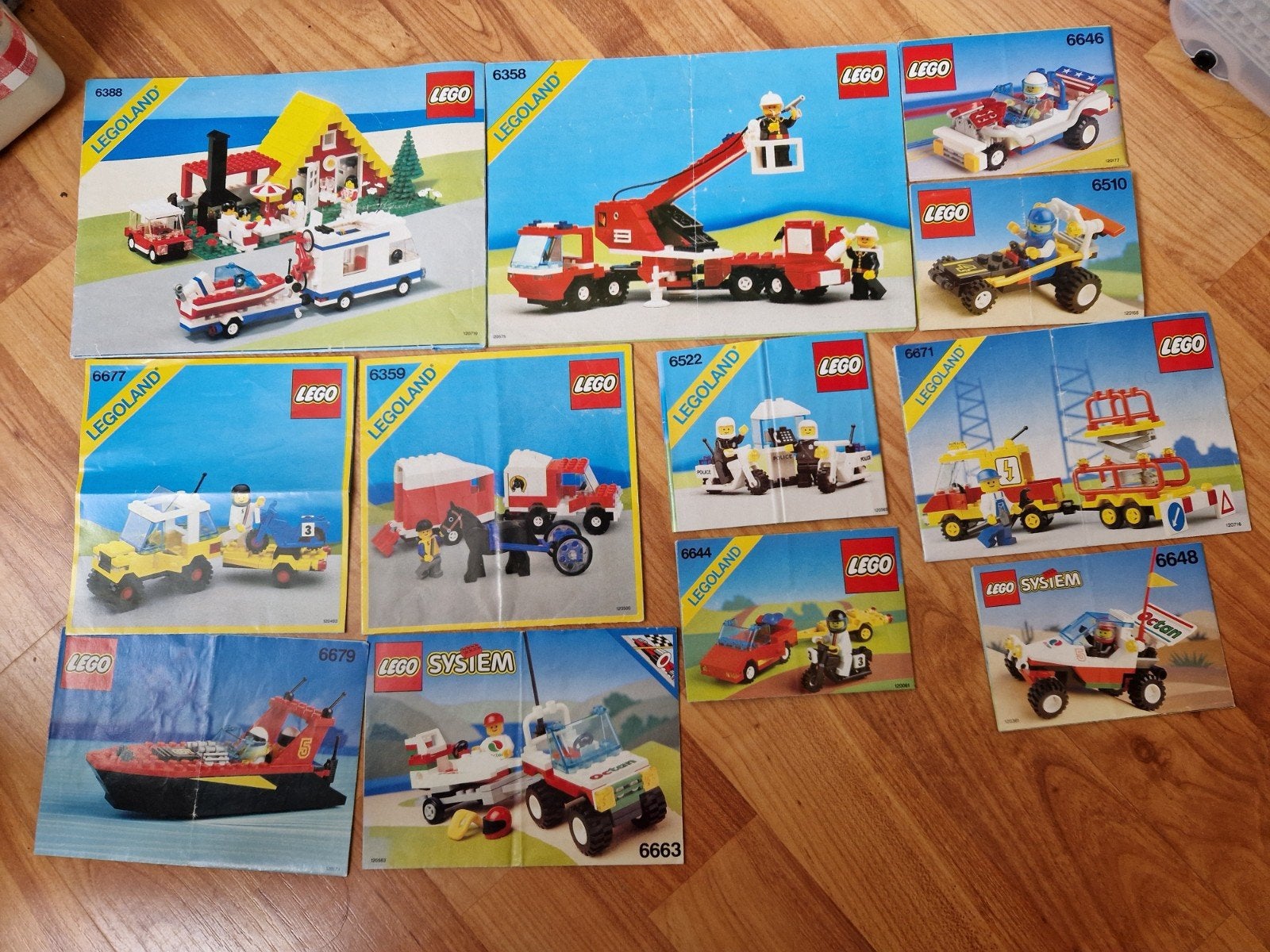 Lego Legoland Bouwbeschrijvingen (13 stuks), Ophalen of Verzenden