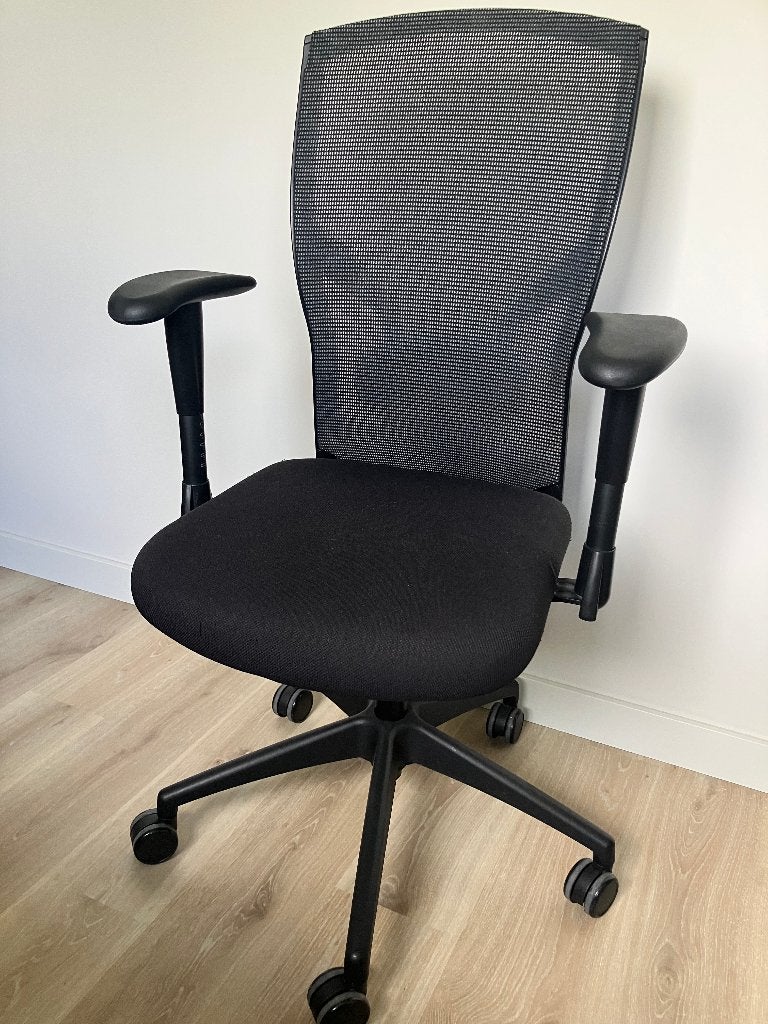 Ergonomische Bureaustoel - Zwart, Huis en Inrichting, Bureaustoelen, Ophalen, Gebruikt, Zwart, Bureaustoel