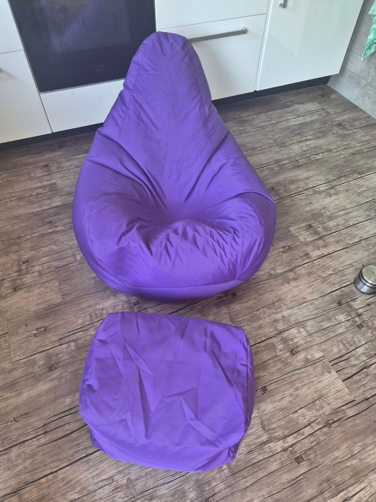 Loft25 Zitzak en Voetenbankje - Paars, Huis en Inrichting, Zitzakken, Ophalen, Zo goed als nieuw, Paars, Zitzak