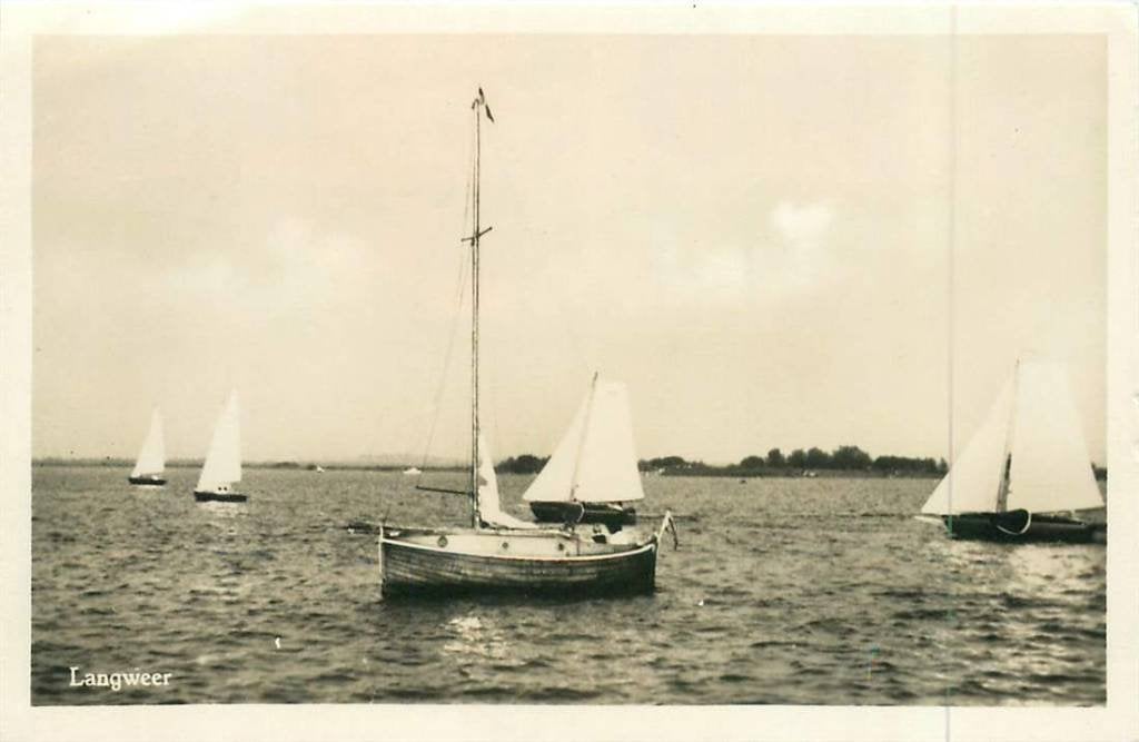 381-071-041 Langweer, Verzenden, Voor 1920, Friesland