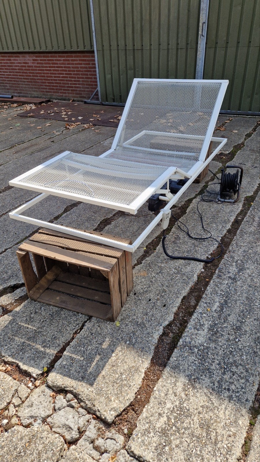 Bedbodem elektrisch verstelbaar, Ophalen, Eenpersoons, 90 cm