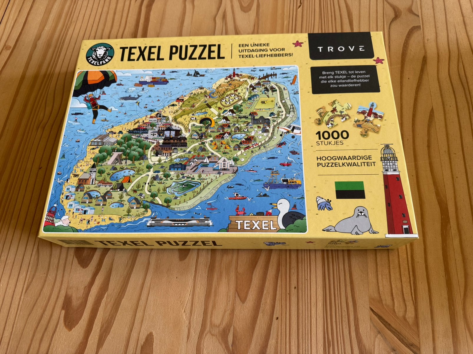 Puzzel Texel (1000 stukjes), Ophalen of Verzenden, 500 t/m 1500 stukjes, Zo goed als nieuw, Legpuzzel