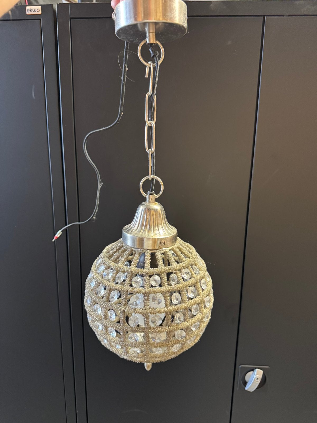 Prachtige set hanglampen kroonluchters, Huis en Inrichting, Lampen | Kroonluchters, Ophalen, Gebruikt, Glas, E27 (groot)