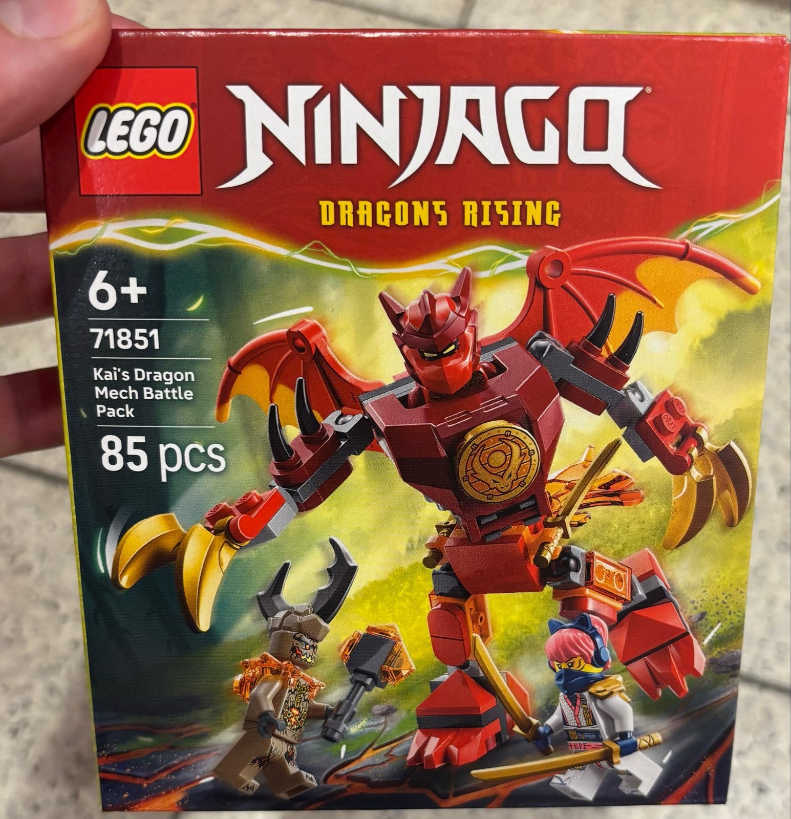 LEGO Ninjago 71851 Kai's Draken Mech Battle Pack, Lego, Nieuw, Ophalen of Verzenden, Ongeopend/sealed