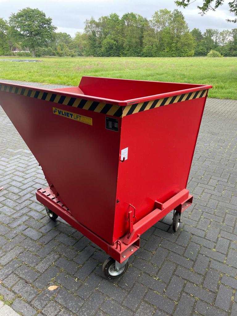 Kiepbak op wielen 1200l, 100 liter of meer, Ophalen, Zo goed als nieuw, Transportkar