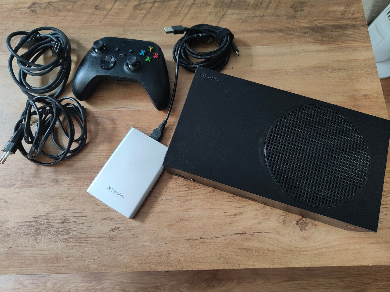 Xbox one S met controller en externe harde schijf, Spelcomputers en Games, Spelcomputers | Xbox One, Gebruikt, Xbox One S, Ophalen of Verzenden