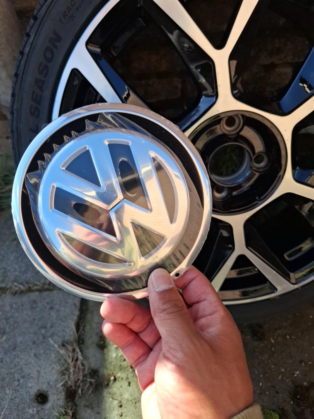 VW GTI naafdoppen, NIEUW, 4 stuks, Ophalen of Verzenden, Nieuw, Volkswagen