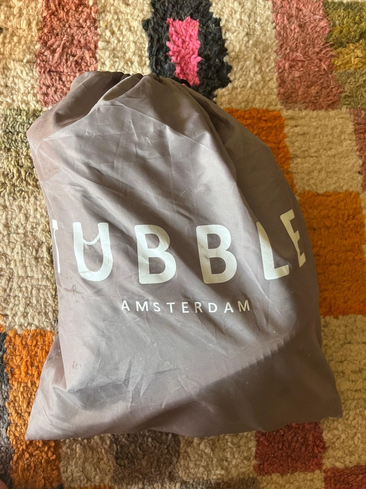 Tubbe Compact - Ambient Taupe opblaasbaar bad, Huis en Inrichting, Badkamer | Complete badkamers, Ophalen of Verzenden, Zo goed als nieuw