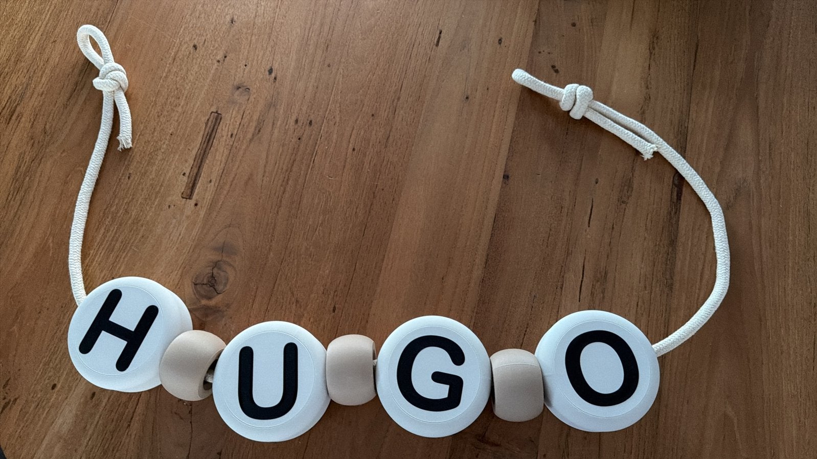 Gepersonaliseerde naamslinger, Wit, Ophalen of Verzenden, Zo goed als nieuw, Wanddecoratie