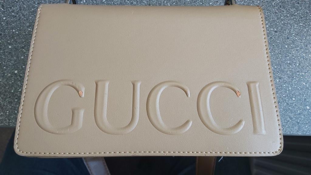 Gucci bruinleren handtas orginele met serienummer, Sieraden, Tassen en Uiterlijk, Tassen | Damestassen, Ophalen of Verzenden