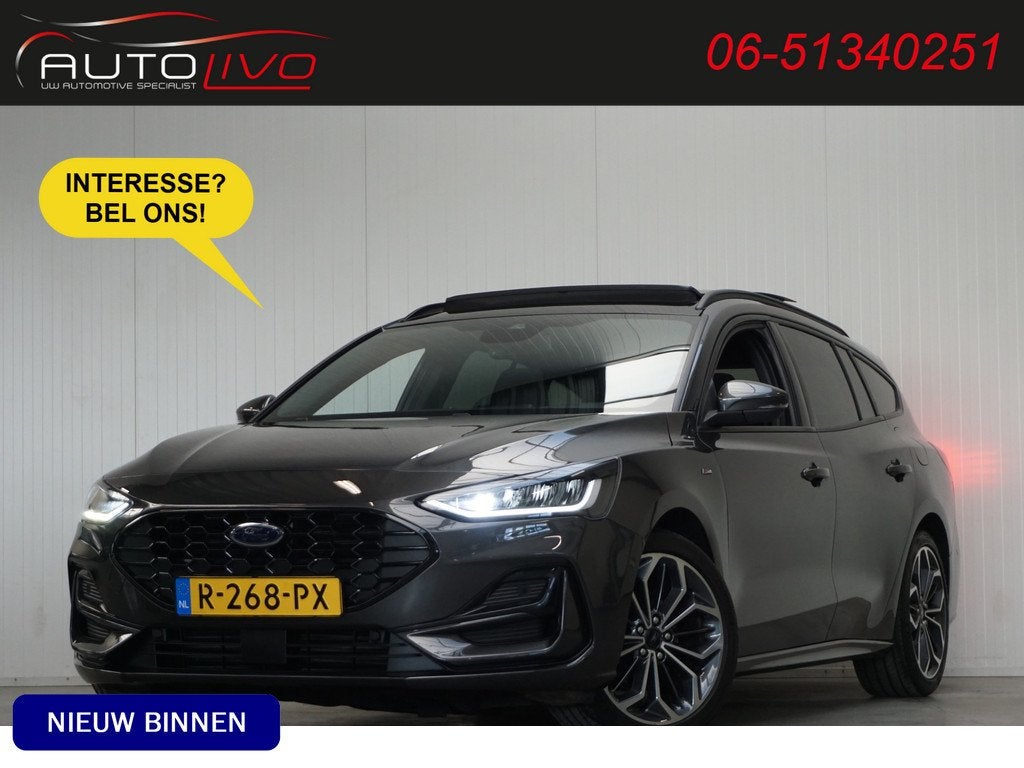 Ford FOCUS Wagon 1.0 EcoBoost Hybrid ST Line Style 155 PK! P, Stof, Gebruikt, Automatische klimaatregeling, Origineel Nederlands