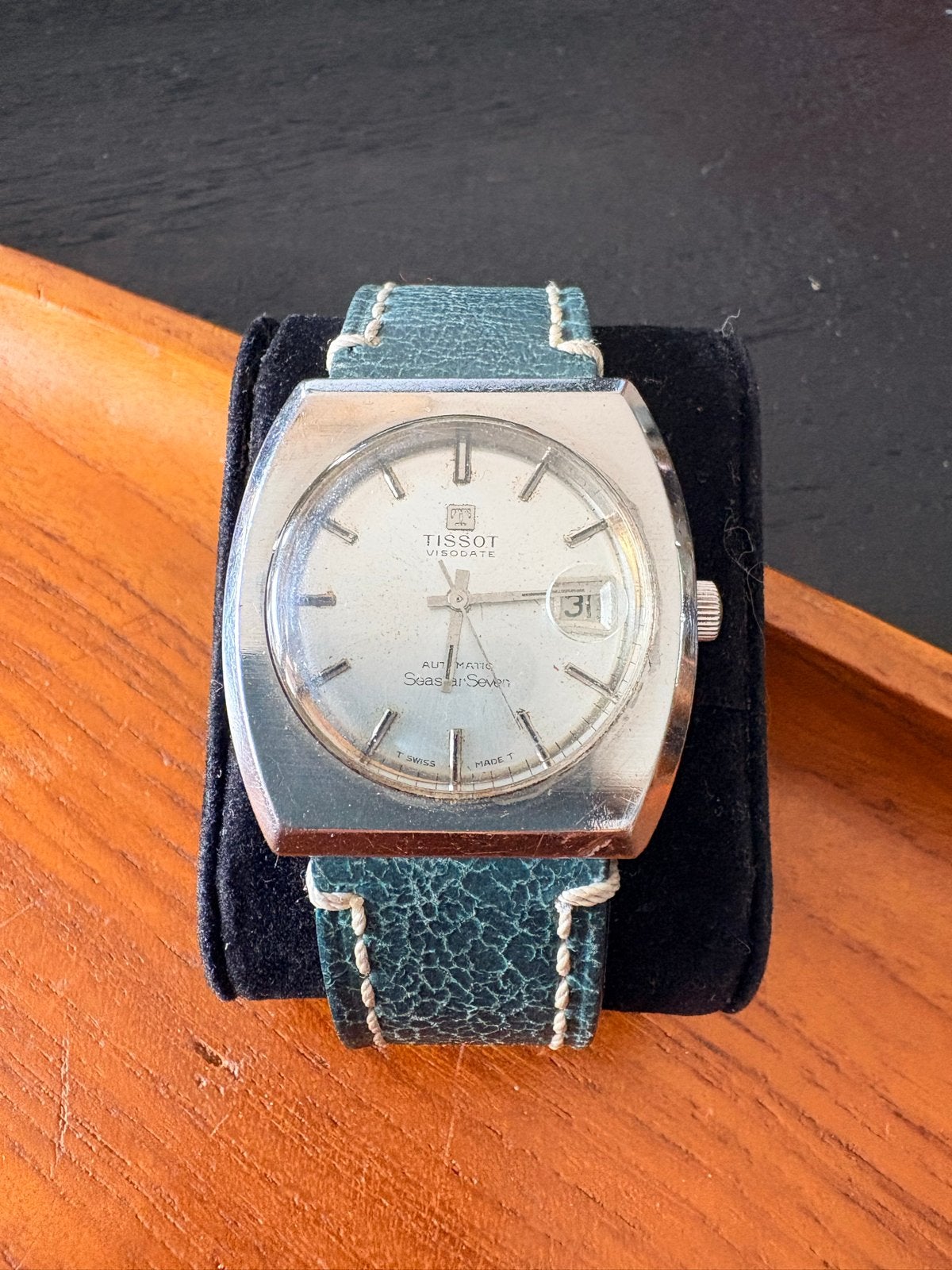 Vintage Tissot Visodate Seastar Seven Automatisch Horloge, Sieraden, Tassen en Uiterlijk, Staal, Met bandje, Tissot, Polshorloge