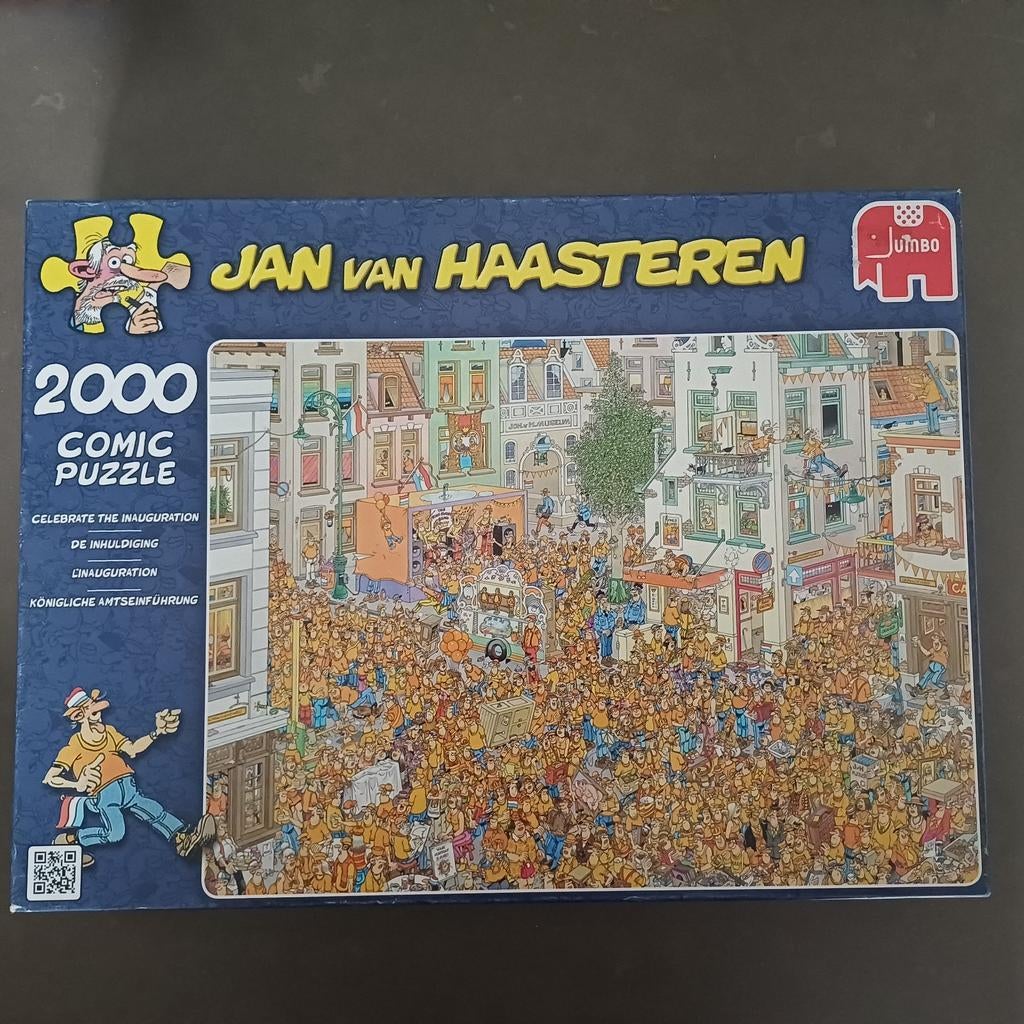 Jan van Haasteren De Inhuldiging 1998 stukjes, Ophalen, Meer dan 1500 stukjes, Zo goed als nieuw, Legpuzzel