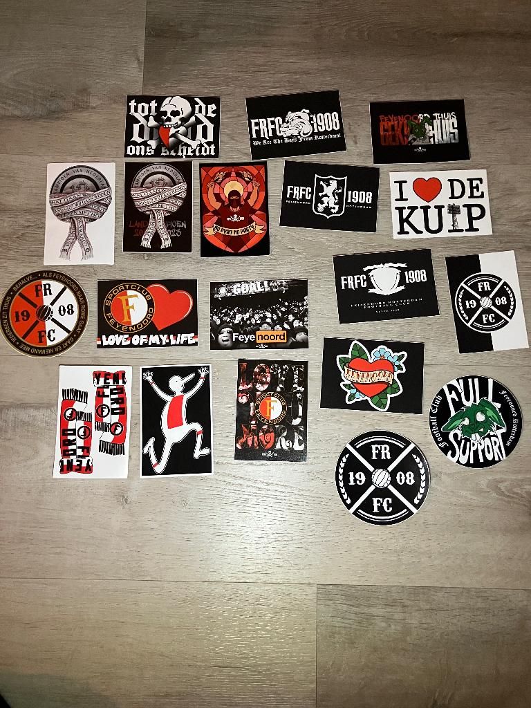 Feyenoord stickers, Verzamelen, Ophalen of Verzenden, Nieuw, Feyenoord, Poster, Plaatje of Sticker