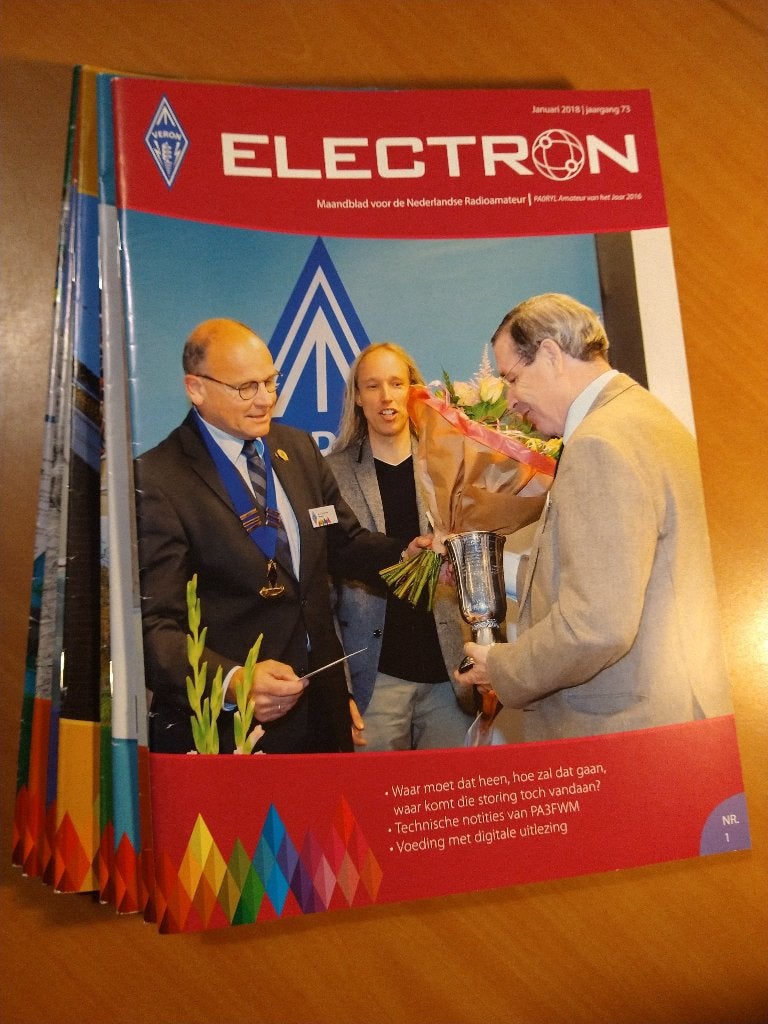 Electron. Maandblad voor de Nederlandse Radioamateur. 2018, Ophalen of Verzenden, Gelezen