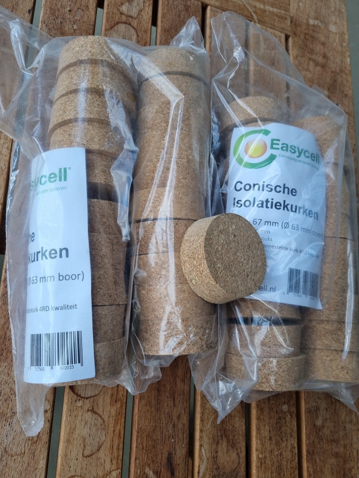 Easycell, Conische isolatiekurken Ø 62-67 mm (Ø 63 mm boor), Minder dan 4 cm, Overige materialen, Nieuw, Ophalen of Verzenden