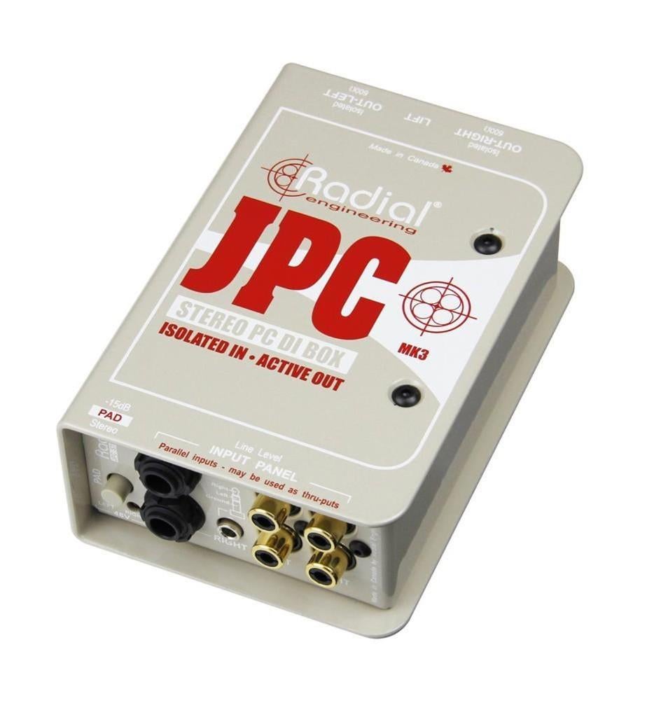 Radial JPC actieve stereo DI box voor laptops en computers, ., Overige typen, Nieuw, Ophalen of Verzenden