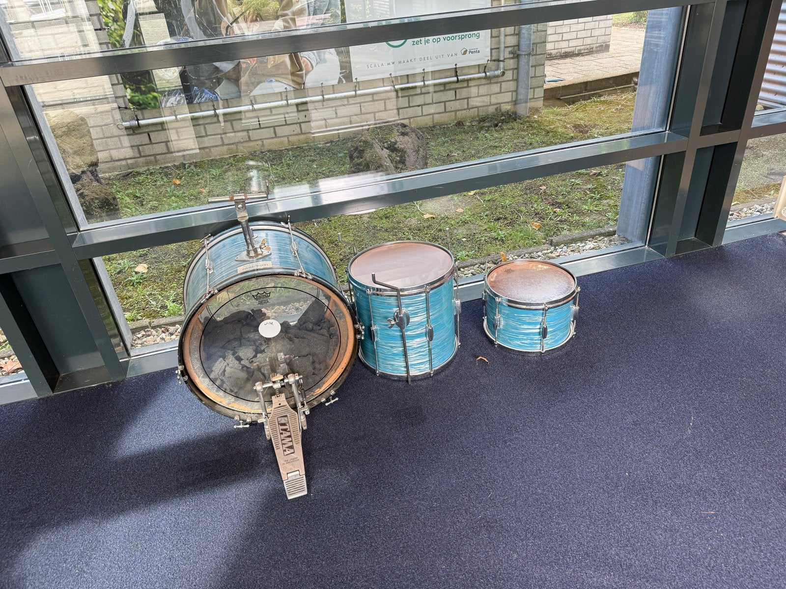 Sakae - Rhythm King - Vintage Drumstel - Blauw, Ophalen of Verzenden, Gebruikt, Overige merken