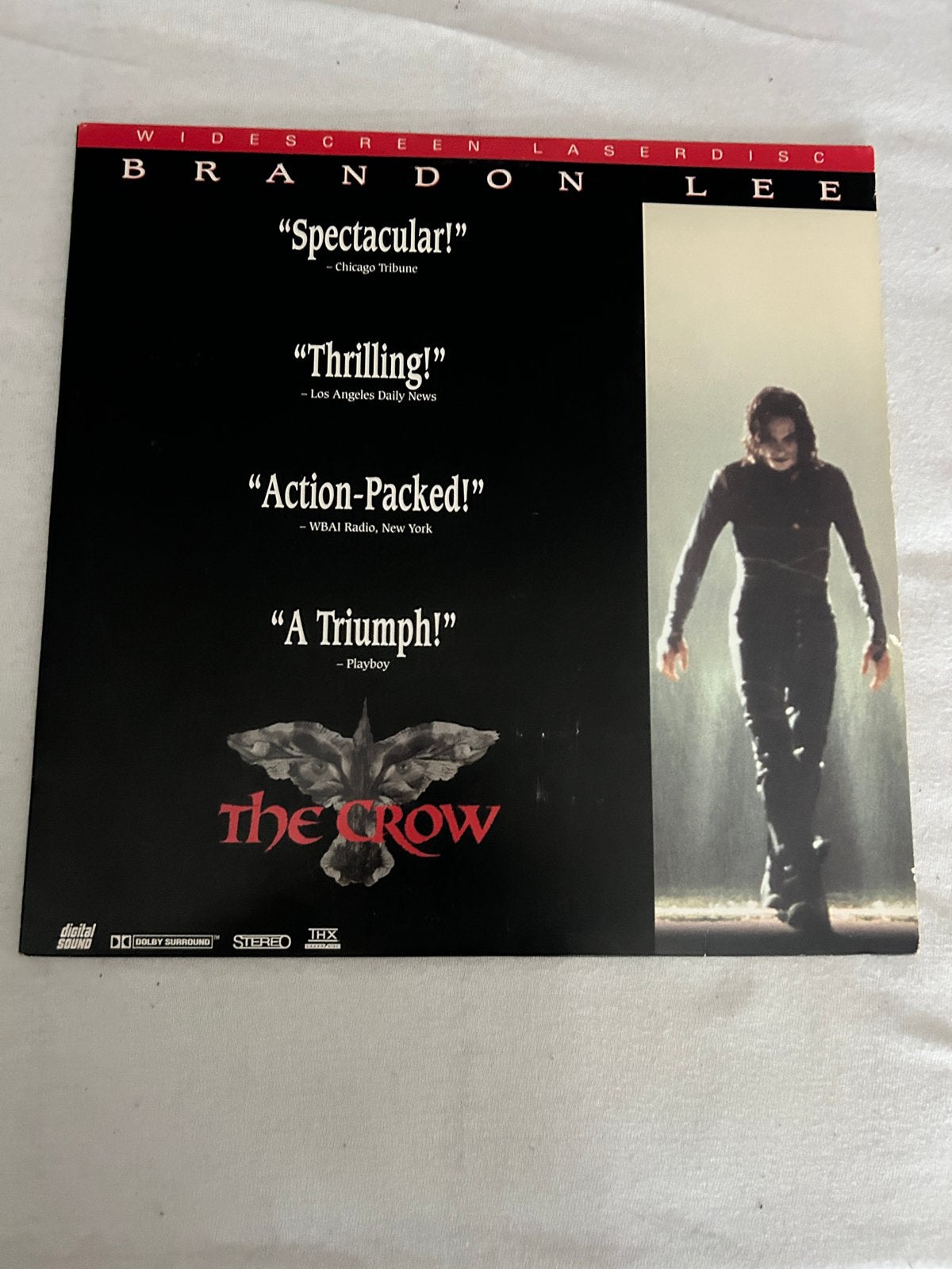 Laserdisc The Crow (Widescreen), Cd's en Dvd's, Dvd's | Overige Dvd's, Gebruikt, Breedbeeld, Vanaf 16 jaar, Engels, Engels, Ophalen of Verzenden