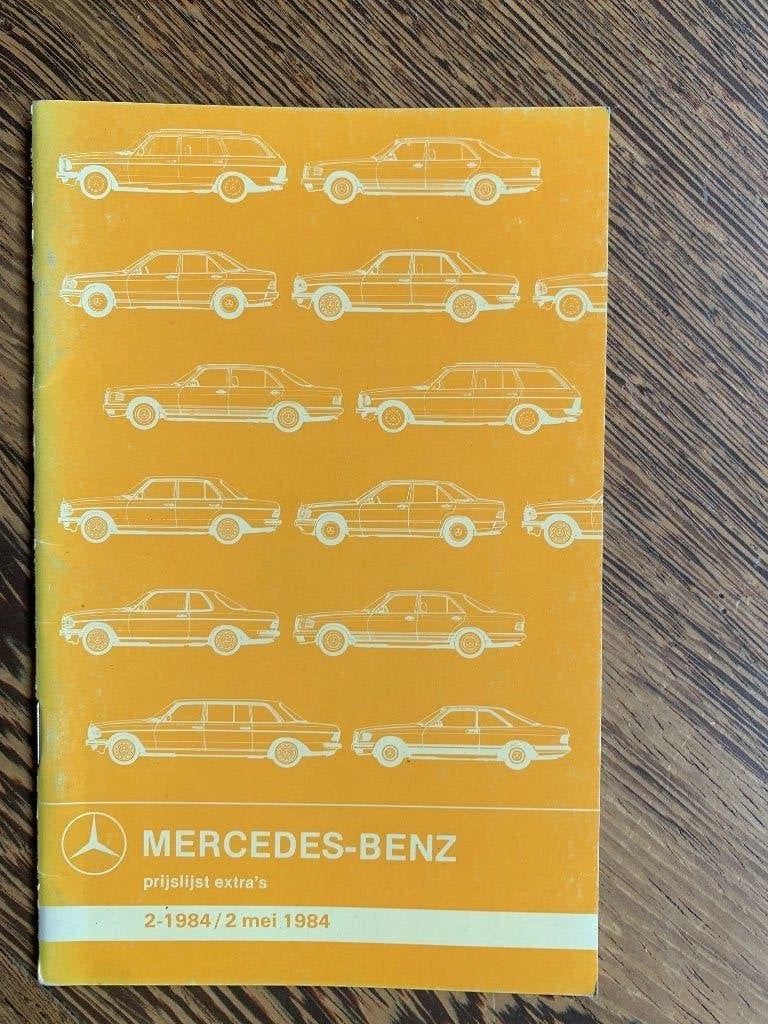 Prijslijst Mercedes-Benz accessoires personenwagens 1984, Nieuw, Mercedes-Benz, Mercedes, Ophalen of Verzenden