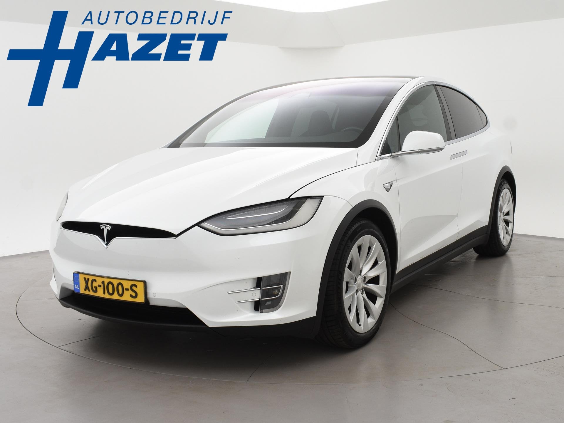 Tesla Model X 75D 333 PK BASE + TREKHAAK 2250 KG | STOELVERW, Auto's, Automaat, Model X, Gebruikt, 124 €/maand